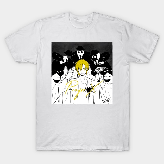 Banana Fish - Prayer X T-Shirt by MykaAndSalmon